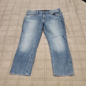 Classic Blue Jen 7- 7 For All Mankind  Women's Cropped Skinny Jeans Sz 10!